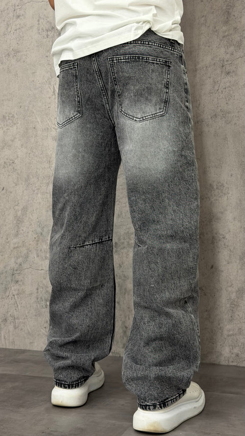 Jeans Balloon Black Shine Cross