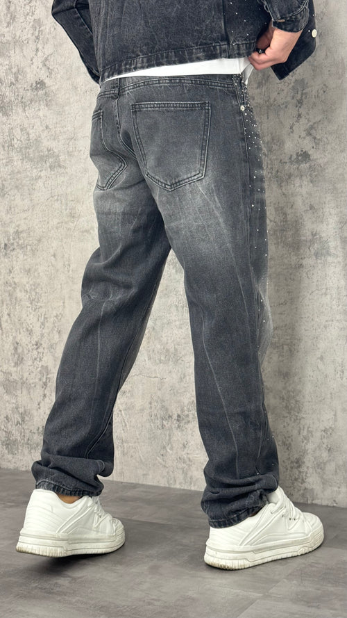 Jeans Baggy Shimmer Black