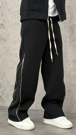 Pantalone Tuta Zip Shine Baggy