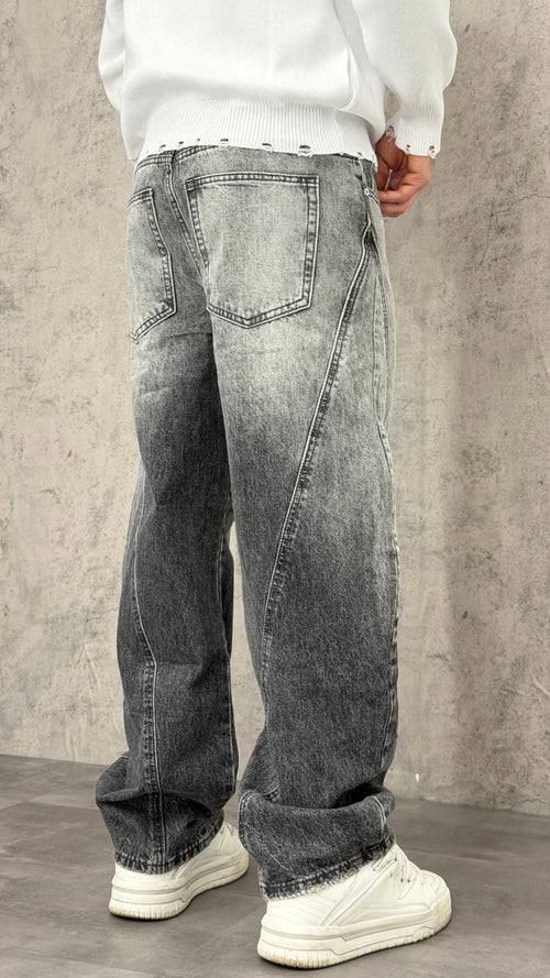 Jeans Balloon Split Leg