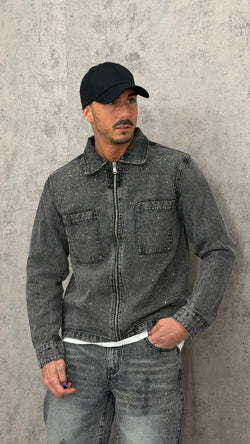 Giacca Denim Grey Sparkle