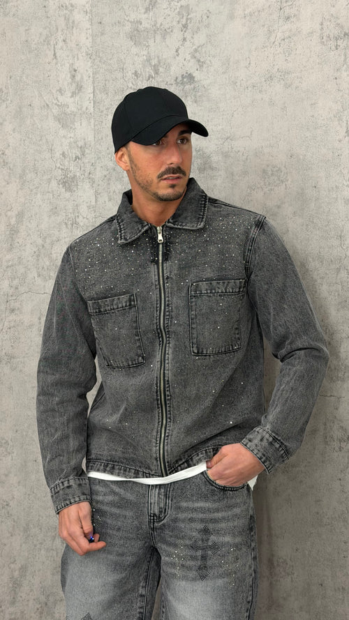 Giacca Denim Grey Sparkle