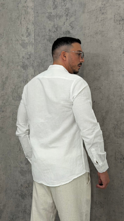 Camicia Slim Fit Lino Coreana