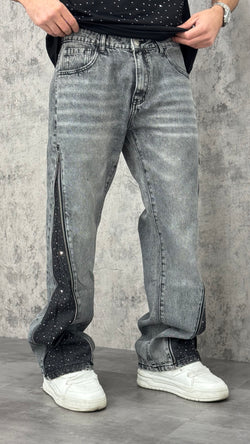 Jeans Flare Grey Spark