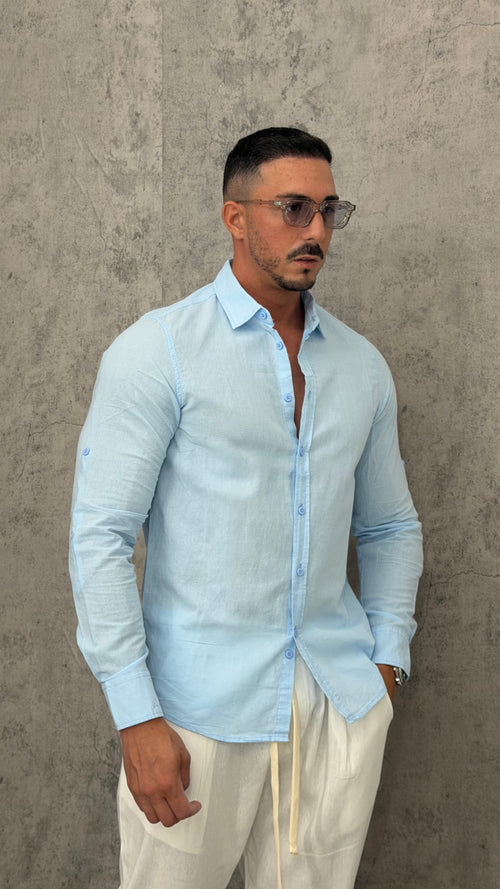 Camicia Lino Slim Fit Essential