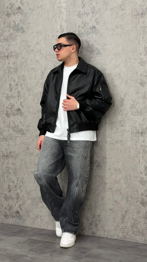 Giacca Varsity Black