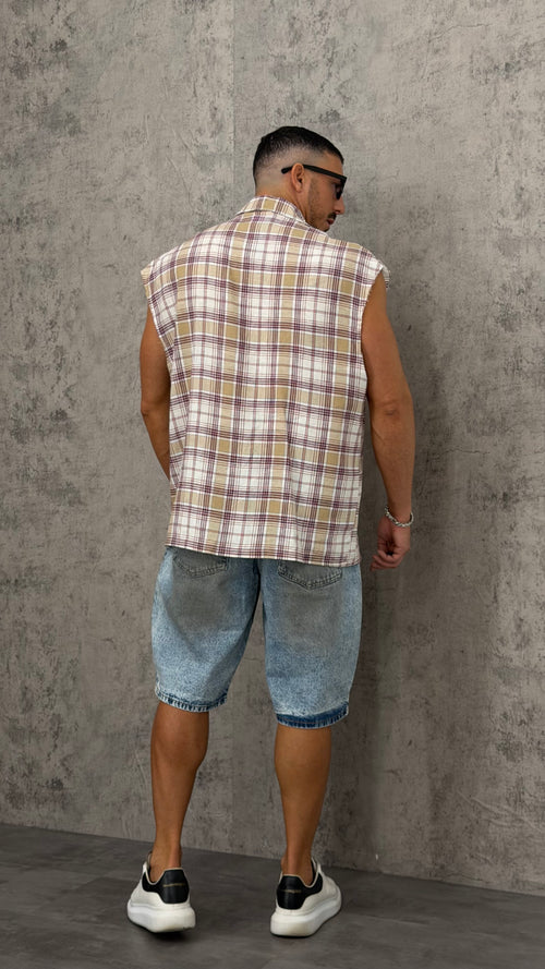 Camicia Smanicata Crystal Squared