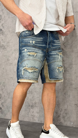 Pantaloncino Jeans Dual Tone Tear