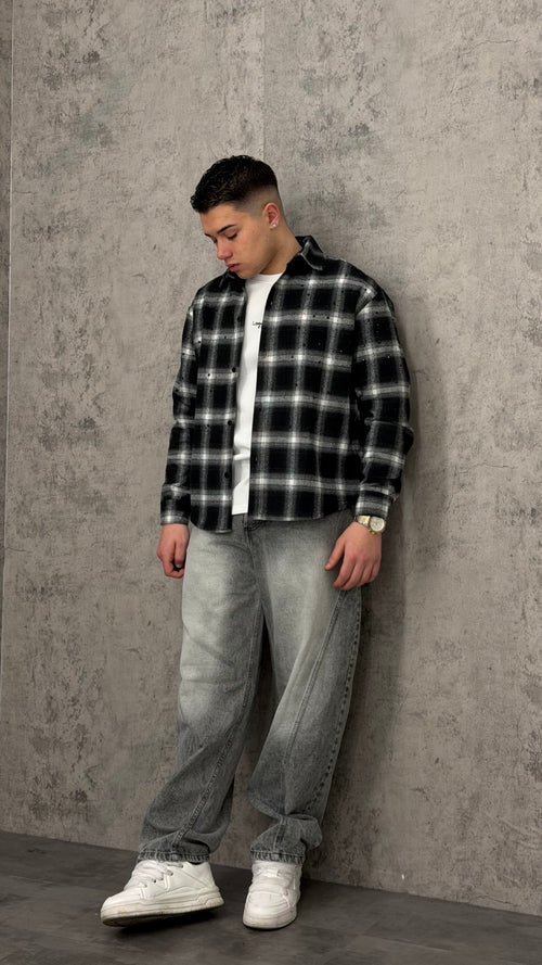 Camicia Check Spark Black