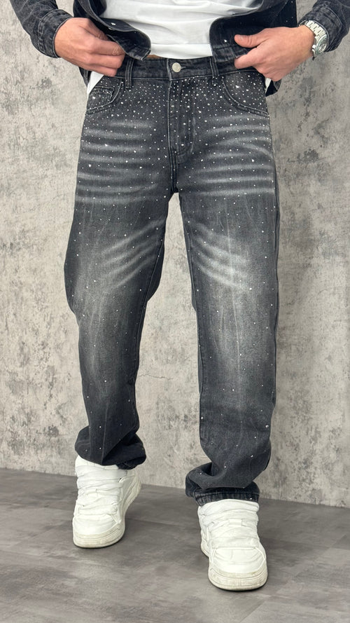 Jeans Baggy Shimmer Black