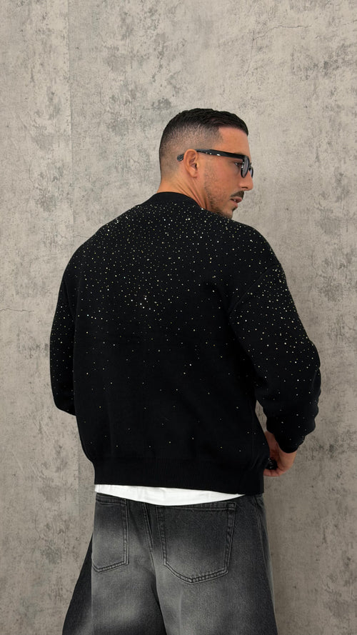 Cardigan Black Shine