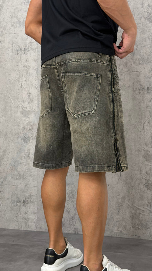 Pantaloncino Jeans Black Shine