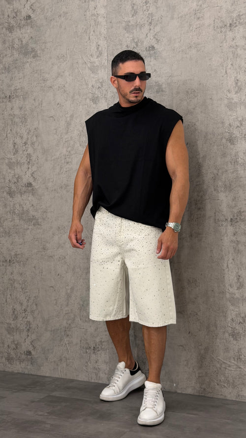 Pantaloncino Jeans White Shine