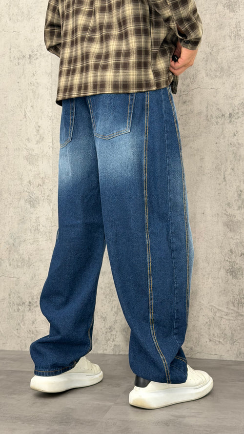 Jeans Ballon Blue Faded
