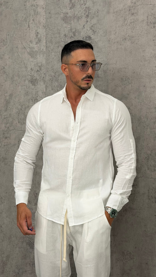 Camicia Lino Slim Fit Essential