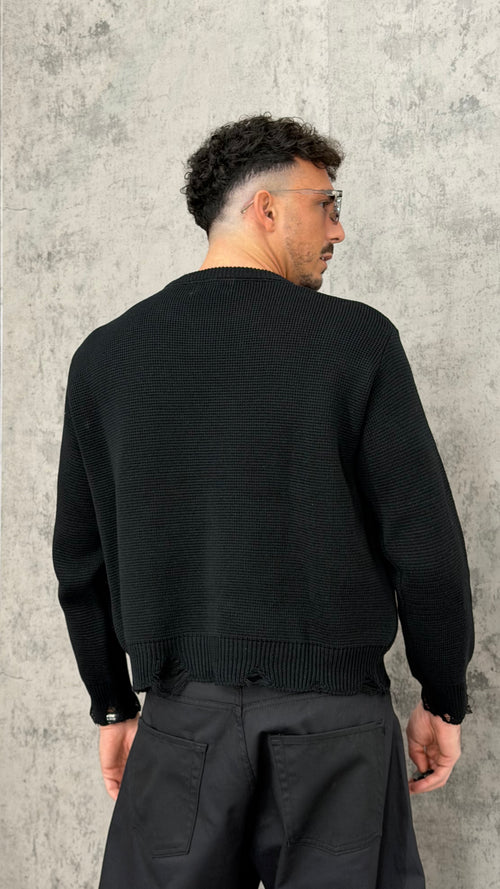 Maglione Ripped Crewneck