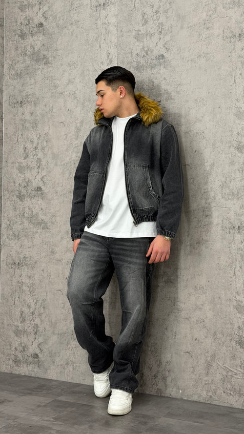 Coordinato Jeans Grey Faded Balloon