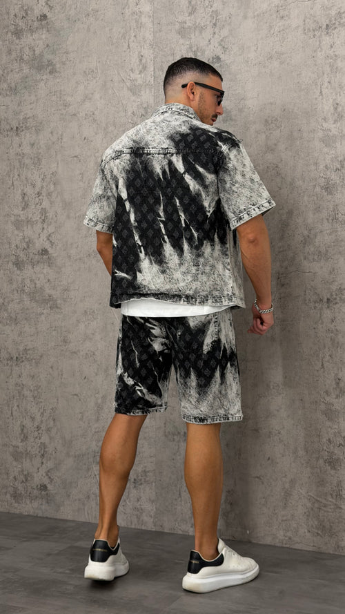 Coordinato Jeans Black Fade