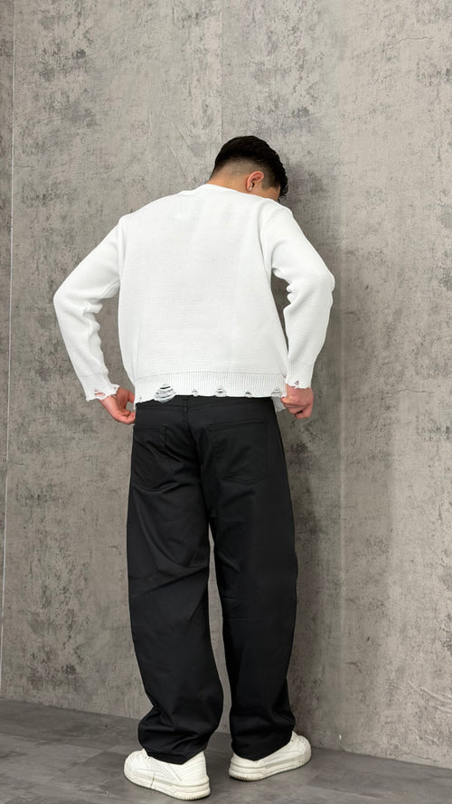 Maglione Ripped Crewneck