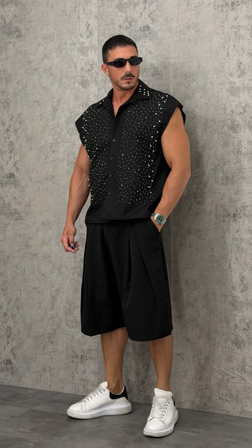 Camicia Smanicata Pearl Shine