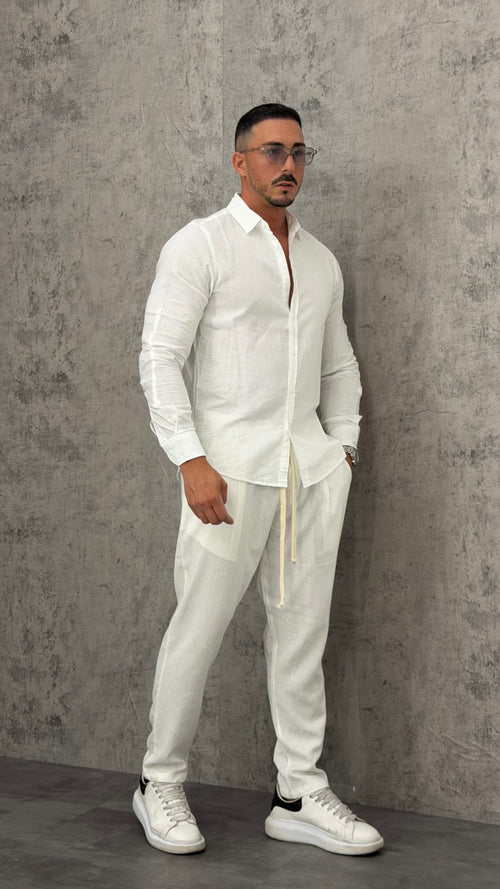 Camicia Lino Slim Fit Essential