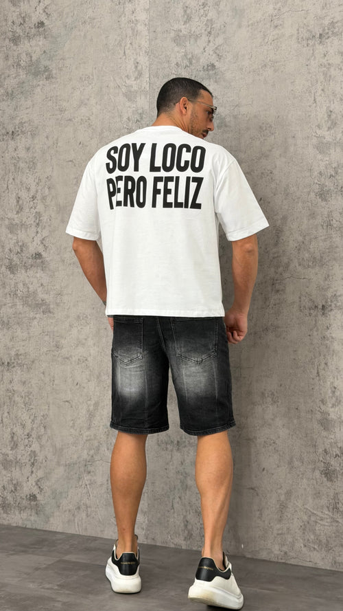 Pantaloncino Jeans Paint Zipped