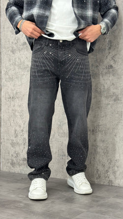 Jeans Baggy Shiny Front