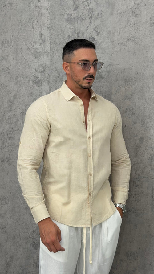 Camicia Lino Slim Fit Essential