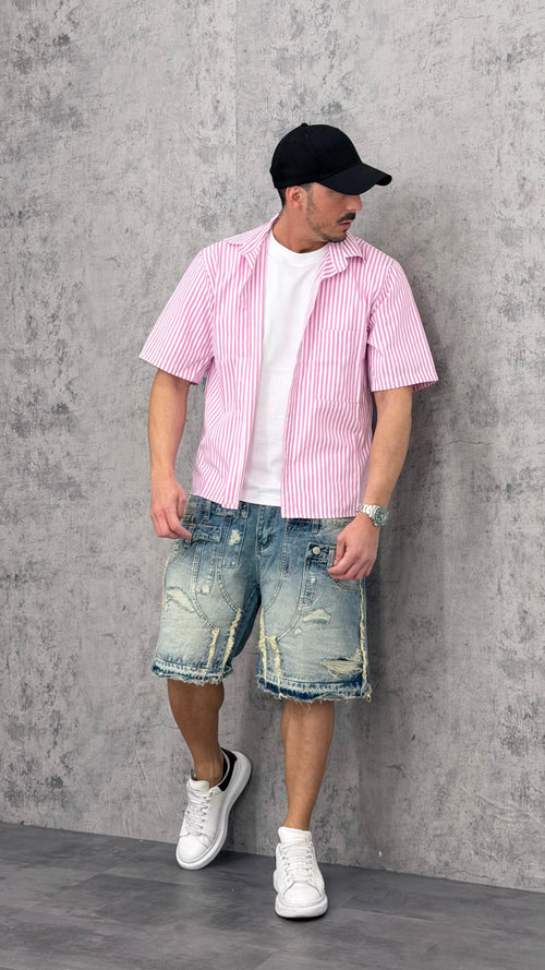 Pantaloncino Jeans Triple Button