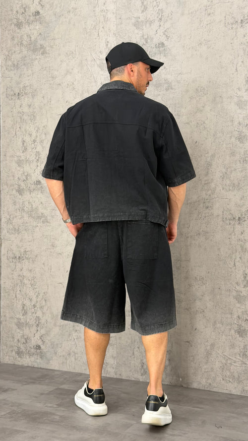 Coordinato Jeans Black Loose Fit