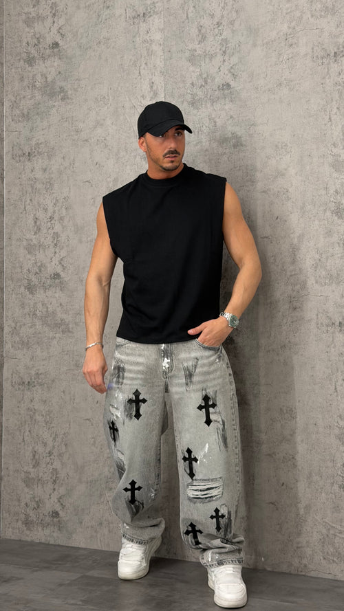 T-Shirt Smanicata "COME TI SOFFRO"