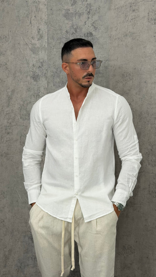 Camicia Slim Fit Lino Coreana