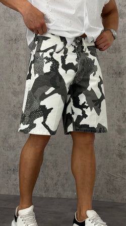 Pantaloncino Grey Military Shine