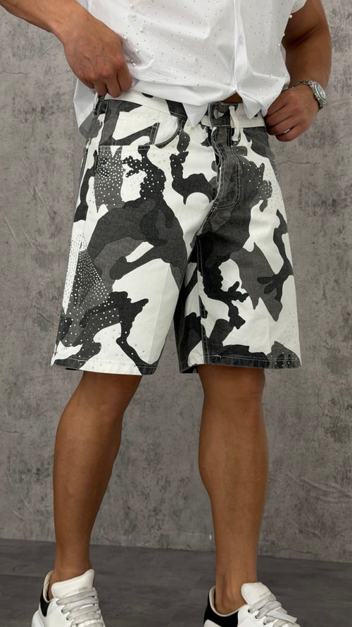 Pantaloncino Grey Military Shine