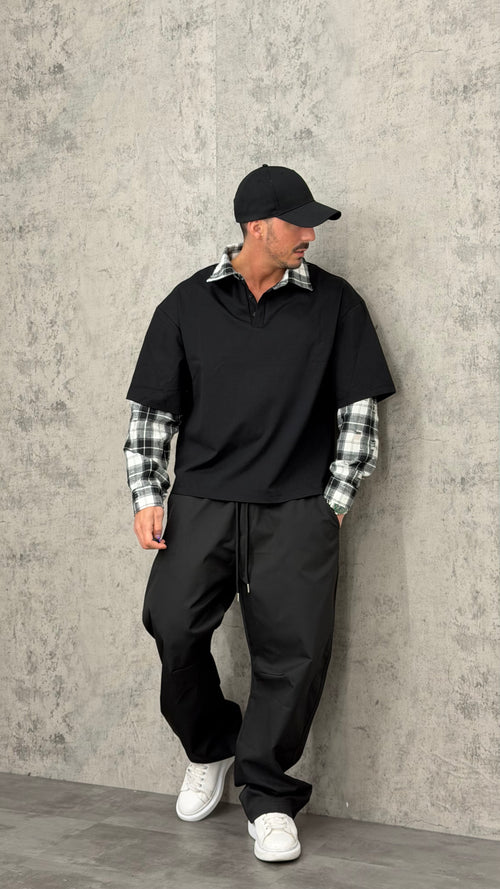 Maglia Long Sleeve Check Underlay