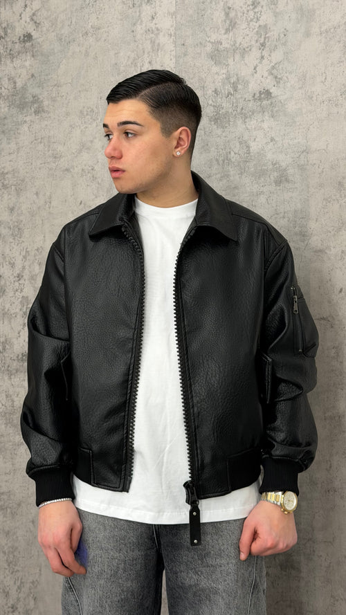Giacca Varsity Black
