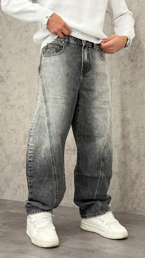 Jeans Balloon Split Leg