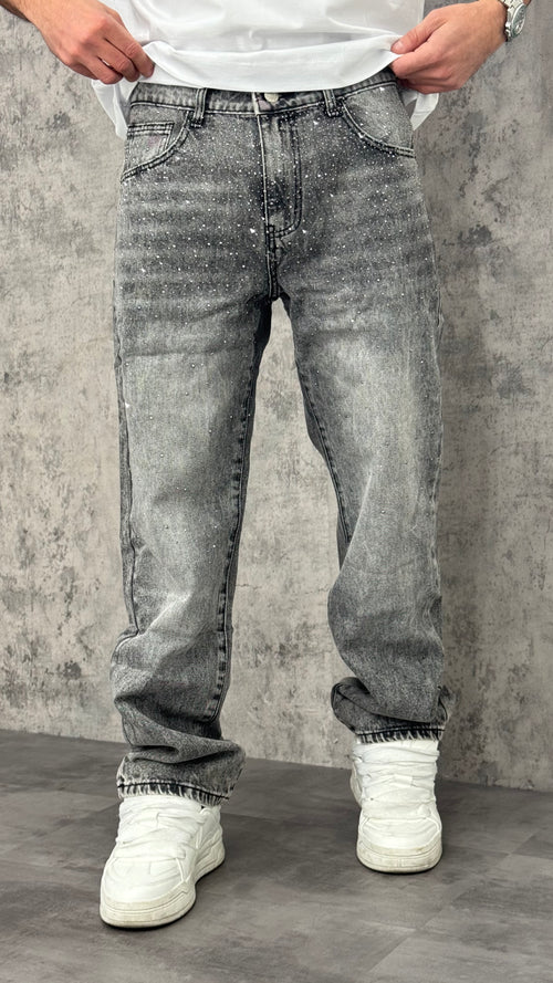 Jeans Baggy Shimmer Grey