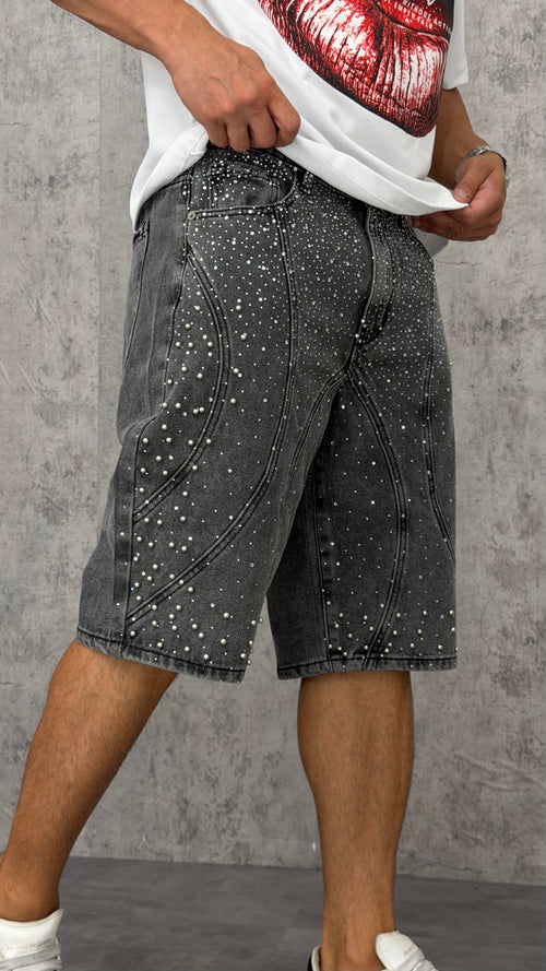 Pantaloncino Denim Steel Shine