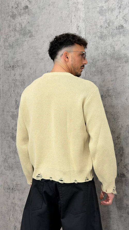 Maglione Ripped Crewneck