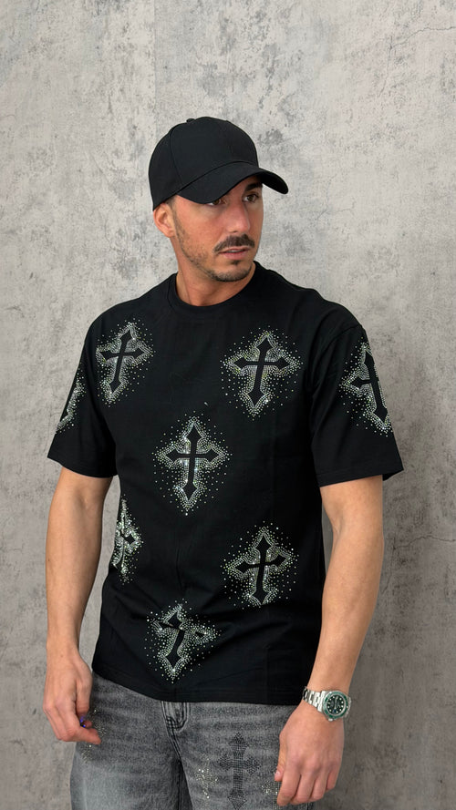 T-shirt Full Cross Crystal