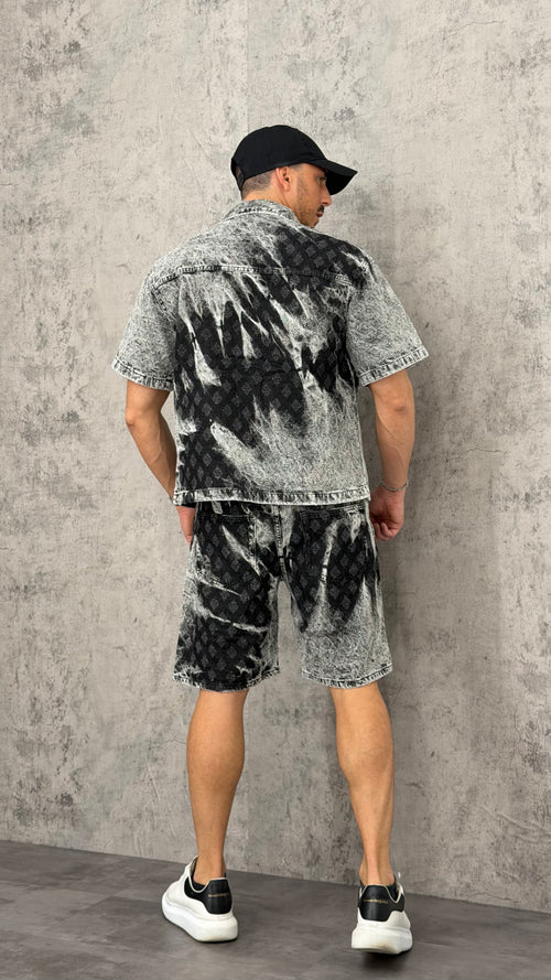 Coordinato Jeans Black Fade