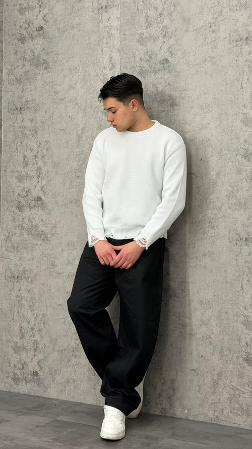 Maglione Ripped Crewneck