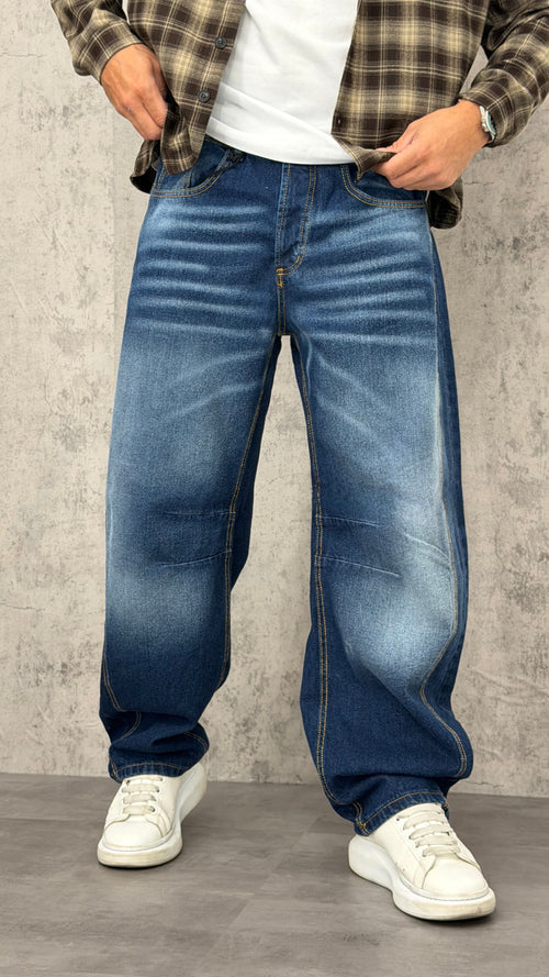 Jeans Ballon Blue Faded
