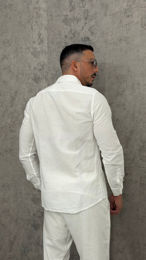 Camicia Lino Slim Fit Essential