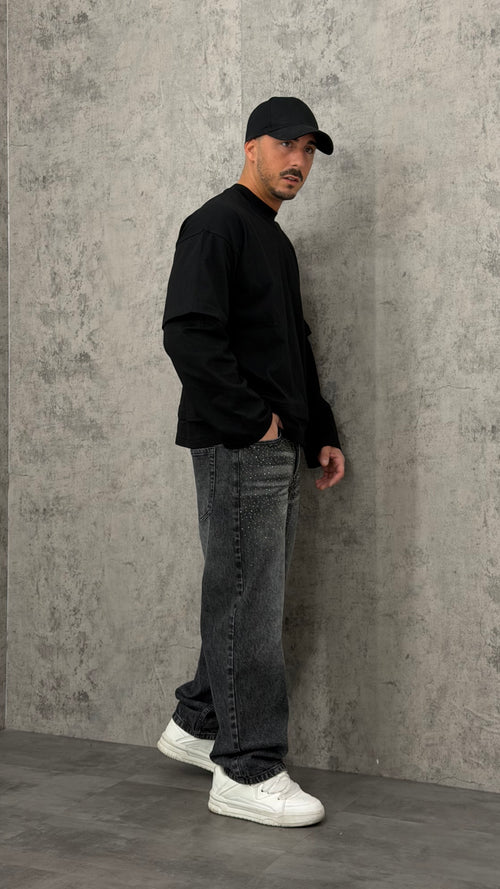 Jeans Baggy Black Diamond