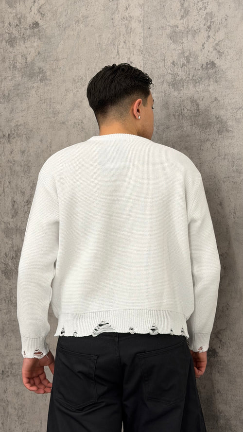 Maglione Ripped Crewneck