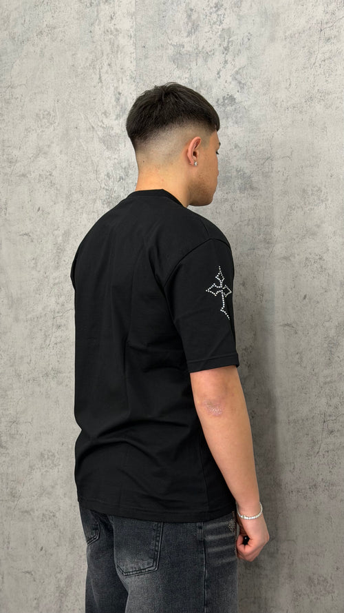 T-shirt Minimal Cross Sparkle