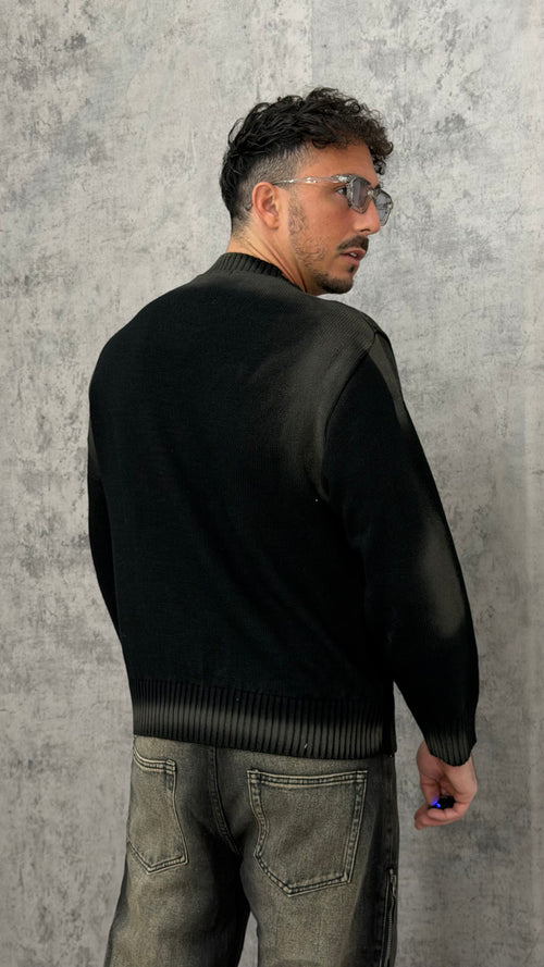 Maglia Destroyed Beige Paint