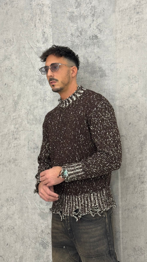 Maglione Girocollo Destroyed